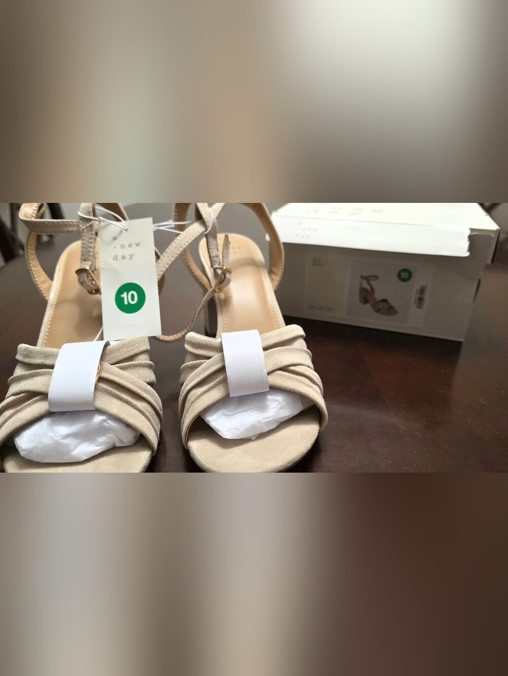 Women's A New Day Bibi Heels Size 10 in Beige